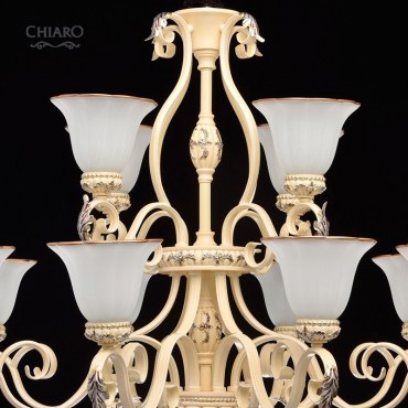 Люстра подвесная CHIARO 254019312 Версаче 12x60W E27